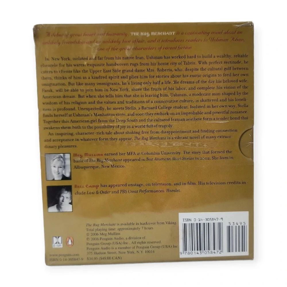 New The Rug Merchant Meg Mullins Unabridged Read by Bill Camp‎ Penguin Audio CD